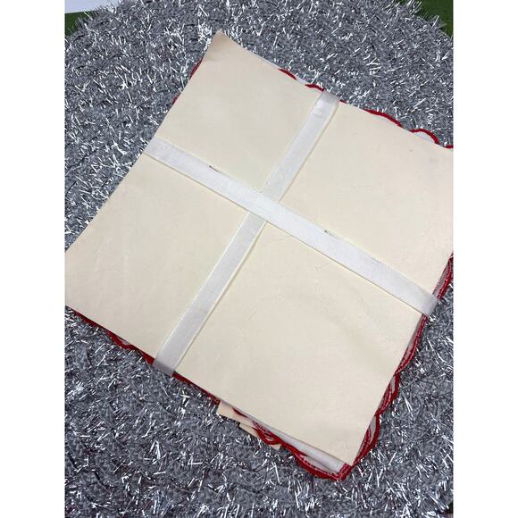 Holiday Fifth Avenue B. ALTMAN & CO. New York 4 Vintage Linen Napkins NOS - Picture 12 of 12